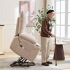 RONSHIN Power Lift Recliner Chair for Elderly with 45° Assist Stand, Electric Massage & Heat Recliner, Small Space Swivel Rocker with Cup Holders - 3 of 4