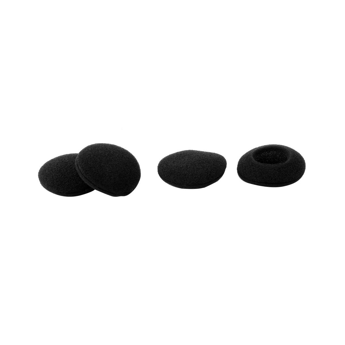 Unique Bargains Sponge Durable Replacement Earpads Black 4 Pcs