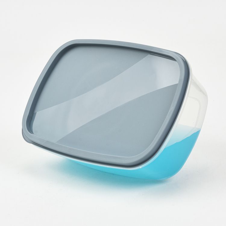 SharpChef 14PC Rectangular Plastic Food Storage Container Set, Stackable, Nesting, Airtight Leak-proof Lids, 7 Colors, 3 of 5