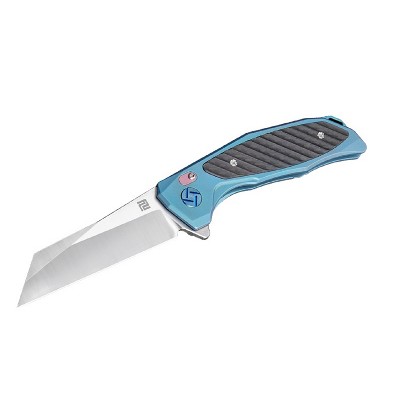 Artisan Megahawk Folder 3.62in S35VN Blade Blue Titanium