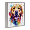 Stupell Industries Happy Dog Paint Drip, 24" x 24" - 3 of 4