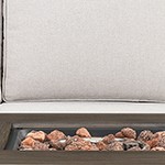 beige cushion/brown wicker