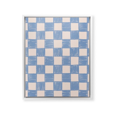 Schatzi Brown Alice Check Powder Art Canvas - Society6 - image 1 of 4