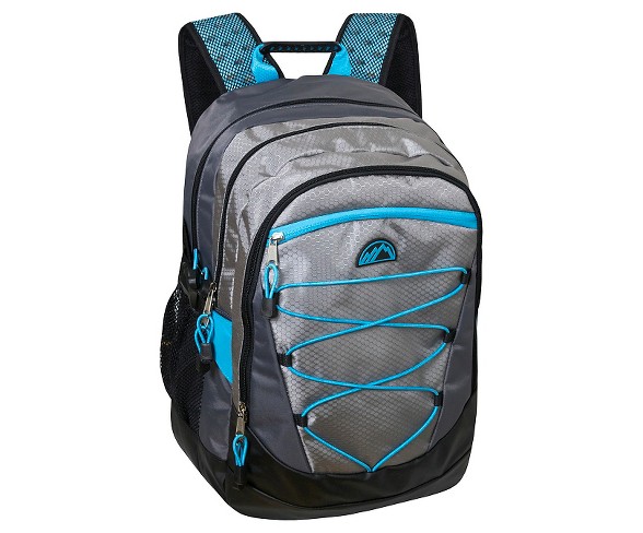Trailmaker Deluxe Bungee Backpack - Blue/Gray