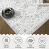 Vintage Washable Floral Print Living Room Rugs, Low Pile Non Slip Floor Carpet for Bedroom Dining Room - 4 of 4