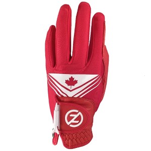 1 Zero Friction Canadian Flag Cabretta Leather Golf Glove OSFM - Red RH - 1 of 1
