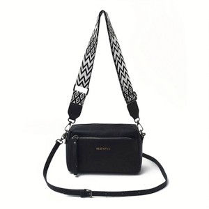 Women's Adjustable Crossbody Bag, Small Minimalist Shoulder Bag with Zipper Closure, Stylish Purse for Daily Commute, Casual & Formal Outfits - 1 of 4