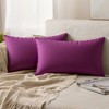 Unique Bargains Velvet Modern Solid Couch Sofa Home Decorative Pillow Covers 2 Pcs - 2 of 4