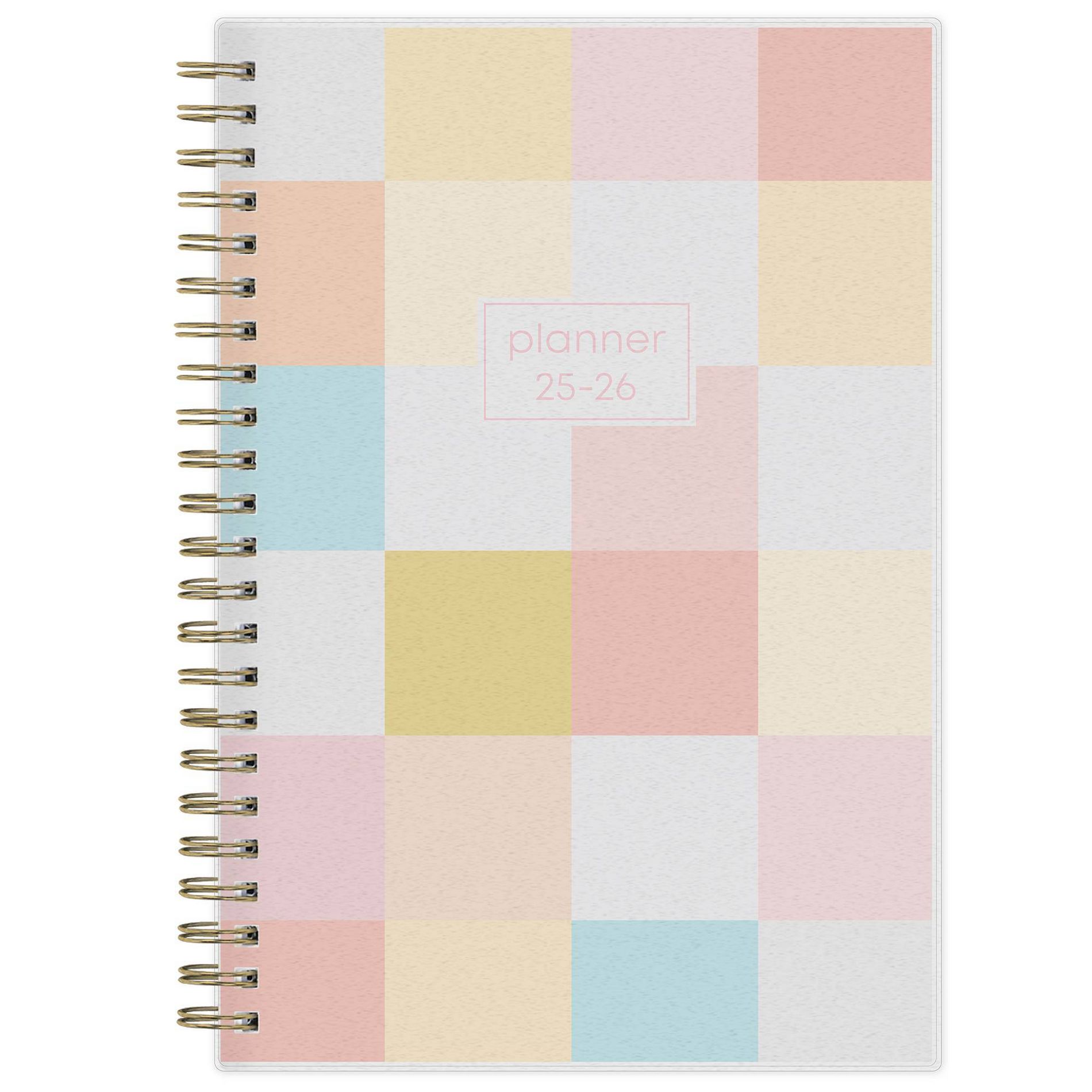 Blue Sky 5"x8" 2025-2026 Weekly/Monthly Wirebound Frosted Quandra Multi