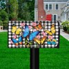 Checkered Butterflies Spring Magnetic Mailbox Cover Floral Standard Briarwood Lane - 2 of 3