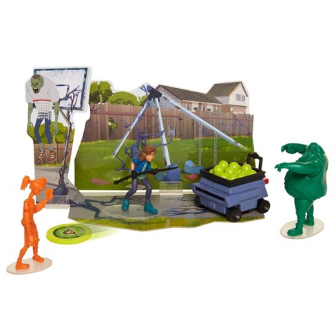 The Last Kids On Earth June Action Figure 2 5 Hero Pack Playset With 2 Zombies Disk Launcher Target - roblox environmental feature 8 figure set heroes of