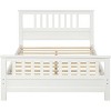 Streamdale Wood Platform Bed with Headboard and Footboard, Full (White) - 4 of 4