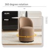 Velvet Accent Chair with Round Barrel Back and Swivel Base, Upholstered Swivel Dining Chair for Small Space,Modern Accent Chair for Vanity-Koiai - 3 of 4