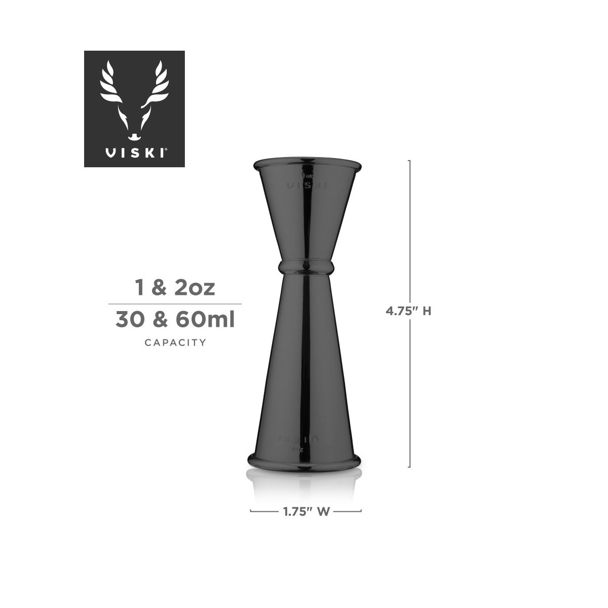 Large Stainless Steel Jigger by Viski - thumbnail 3