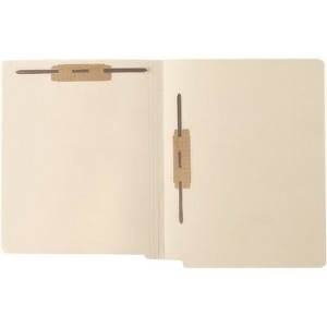 Medical Arts Press End Tab Fastener File Folder, 0.75" Expansion, 2 Fasteners: Horizontal/Vertical, Letter Size, Manila Exterior, 250/Box - 1 of 1