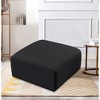 Meridian Furniture,Arc Vegan Leather Ottoman - 2 of 4