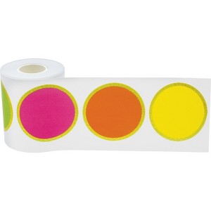 Teacher Created Resources Confetti Colorful Circles Straight Rolled Border Trim, 50 Feet (Pack of 6) - 1 of 1