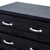 CLIHOME 6 Drawers Modern Side Storage Cabinet With Metal Handle, Storage Organizer With Wood Chest of Drawers - 4 of 4