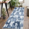 Modern Abstract Geometric Area Rug Machine Washable Rug With Non-Slip Backing Stain Resistant Easy Cleaning Indoor Low Pile Floor Cover For Home Decor - 4 of 4