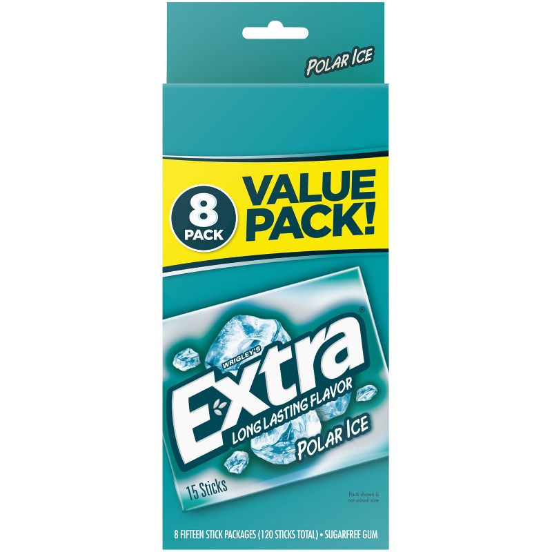 Extra Polar Ice Sugar-Free Gum Value Pack - 120ct, 1 of 12