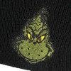 The Grinch Embroidery Black Acrylic Yarn Standard Cuff Beanie - 4 of 4