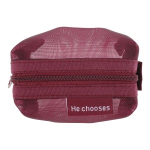 Unique Bargains Lightweight Square Mesh Makeup Bag 1 Pc - 1 of 4