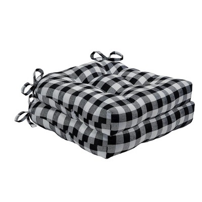 Buffalo Check Tufted Polyester Booster Cushion