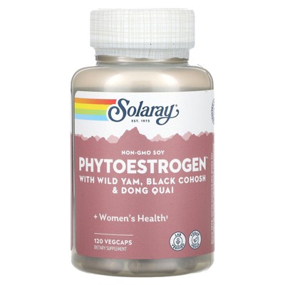 Solaray Phytoestrogen with Wild Yam, Black Cohosh & Dong Quai, 120 VegCaps