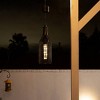 13" Solar Hanging Mesh Glass Lantern Black - Alpine Corporation: Outdoor Decorative Orb with NiMH AA Battery Included - 2 of 4