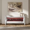 POVISON 54.72" Modern Electric Fireplace TV Stand with LED Flame Effects, Beige TV Console, Media Console, Entertainment Center, Fully-Assembled - 2 of 4