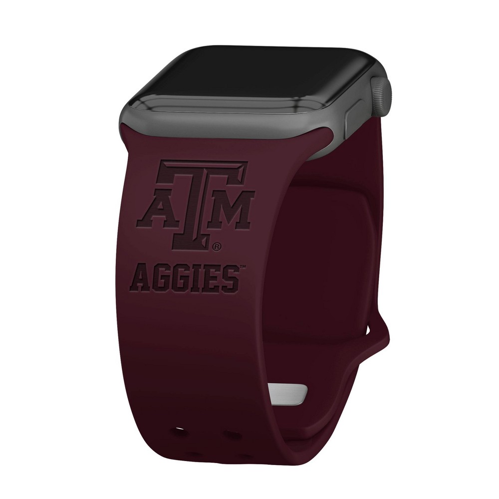 Photos - Smartwatches NCAA Texas A&M Aggies Wordmark Engraved Apple Watch Band - 38/40/41mm