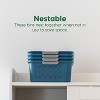 IRIS USA Plastic Storage Basket, Shelf Basket Organizer for Pantries - 4 of 4