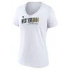 NCAA West Virginia Mountaineers Women's White V-Neck T-Shirt - 2 of 3