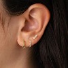 Freekiss 3 Pairs Gold Hoop Earrings Set: Dainty Stud Earrings Trendy Small 14K Gold Plated Hypoallergenic Dangle Cartilage - 2 of 4