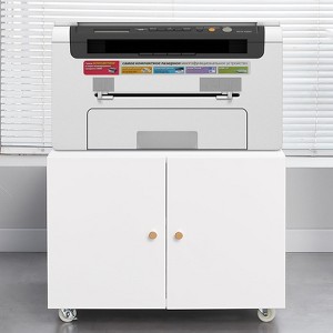 Rolling Filing Cabinets with Wheels - Two Drawer File Cabinet for Home Office,Metal Printer Stand for Copier, Computer - 1 of 4