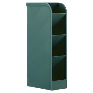 Unique Bargains Plastic Large Capacity 4 Compartments Makeup Brush Pencil Holder - 1 of 4