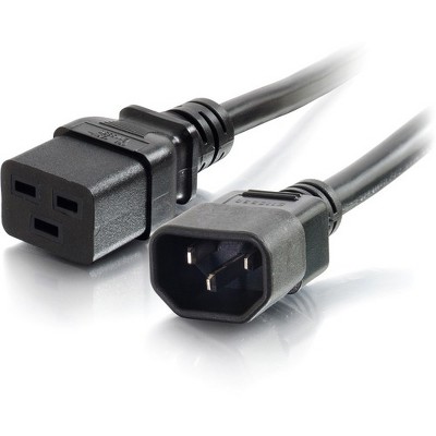 C2G 4ft 14AWG 250 Volt Power Cord (IEC C14 to IEC320 C19) - For PDU, Server - 14 Gauge - 250 V AC - Black