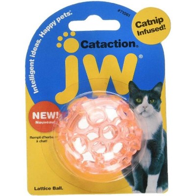 JW Pet Cataction Catnip Infused Lattice Ball Cat Toy