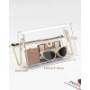 Ladies' transparent wallet crossbody bag,suitable for sports events and concerts,detachable shoulder strap - 4 of 4