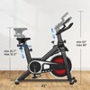 VisioGear Exercise Bike, Indoor Cycling Bike with Built-in Moving Wheels, Stationary Bikes for Home Cardio Gym Workouts, Black, 42"*41.6"*21.6" - 3 of 4