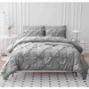 BAGOKIE 7-Piece Pinch Pleat Bed in a Bag Comforter Set for All Season - 4 of 4