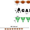 4E's Novelty 3 Football Garland Banners (9 Ft) for Football Party Decorations - Ideal for Football Birthday Party - 2 of 2