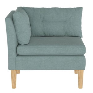 Corner Chair Linen Seaglass - Simply Shabby Chic