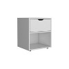 NicBex Modern Nightstand with Drawer and Open Bookcase  Minimalist Bedside Table End Table for Bedroom, Living Room - image 4 of 4