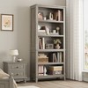 Garvee 71" Farmhouse Bookcase w/ Adjustable Shelves, 5 Tier Tall Bookshelf with Wooden Legs, Rustic Vintage Bookcase for Living Room Office - 3 of 4