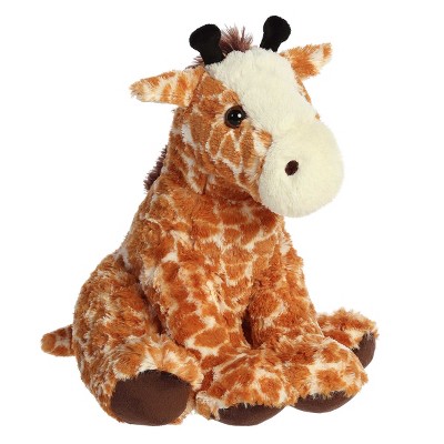 Aurora Medium Giraffe Cuddly Stuffed Animal Brown 12