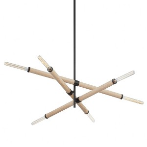 Troy Lighting Cruiz 6 - Light Chandelier in  Soft Black - 1 of 2