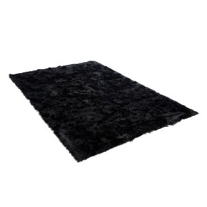 Walk on Me Faux Fur Super Soft Rug Tufted With Non-slip Backing Area Rug - 1 of 4