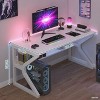 31" Small Computer Desk, Home Office Desks, Small Desk for Bedroom, Writing Study Work Table for Home and Office, Etc, White - 2 of 4