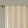 Contemporary Style Solid Crushed Window Panel Pair, Lightweight Sheer Fabric Light Filtering Window Panel for All Seasons - 3 of 4